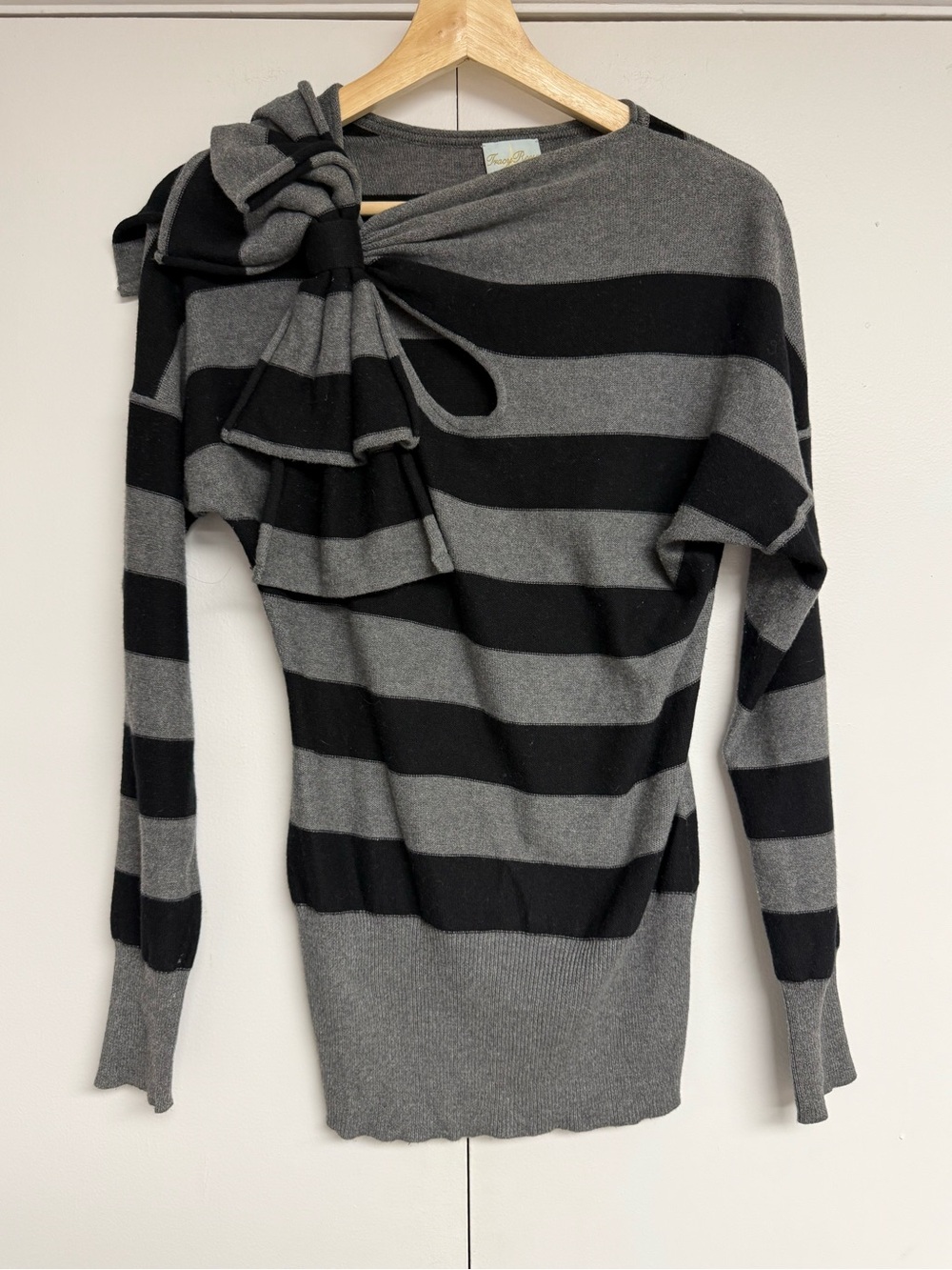 Tracy Reese Striped Bow Sweater Michelle Obama Style S